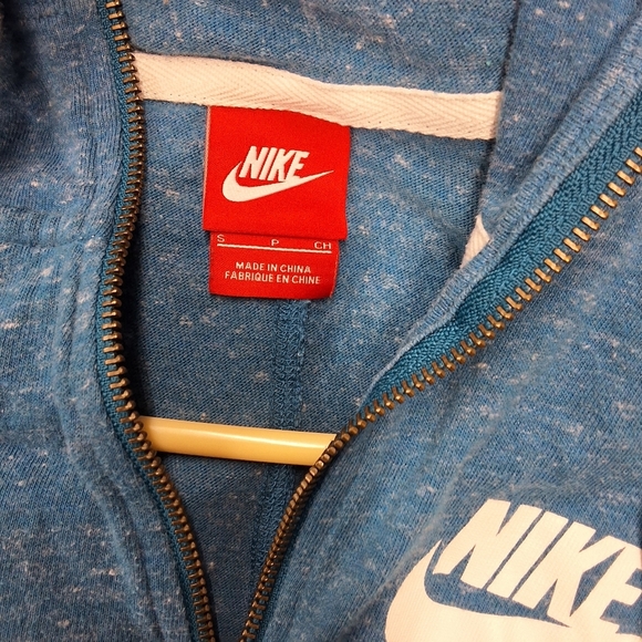 Nike Blue Full Zip Up Sweater - Picture 7 of 9